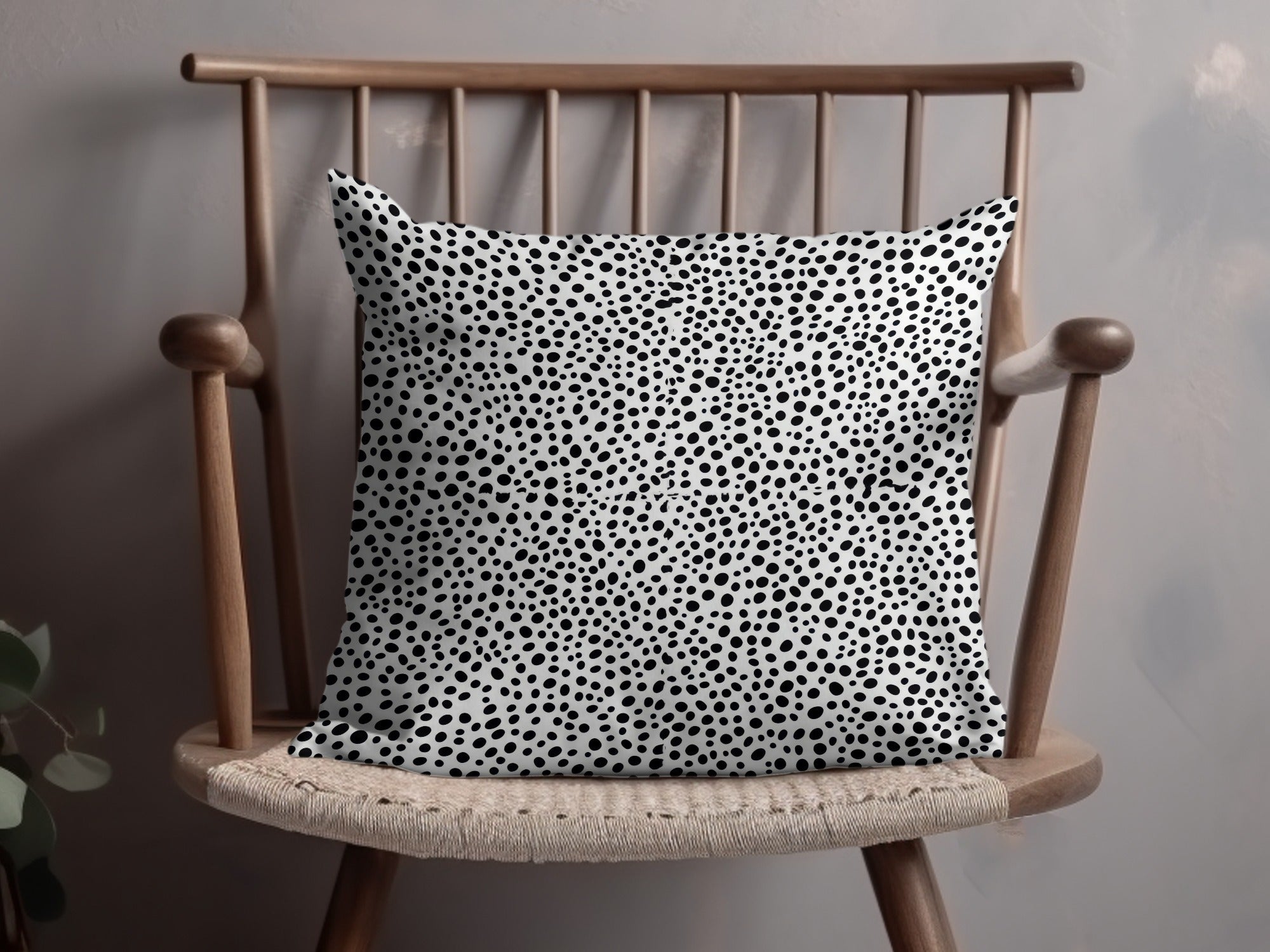 Tiny Black and White Dots Seamless Pattern Doodle Dots Background