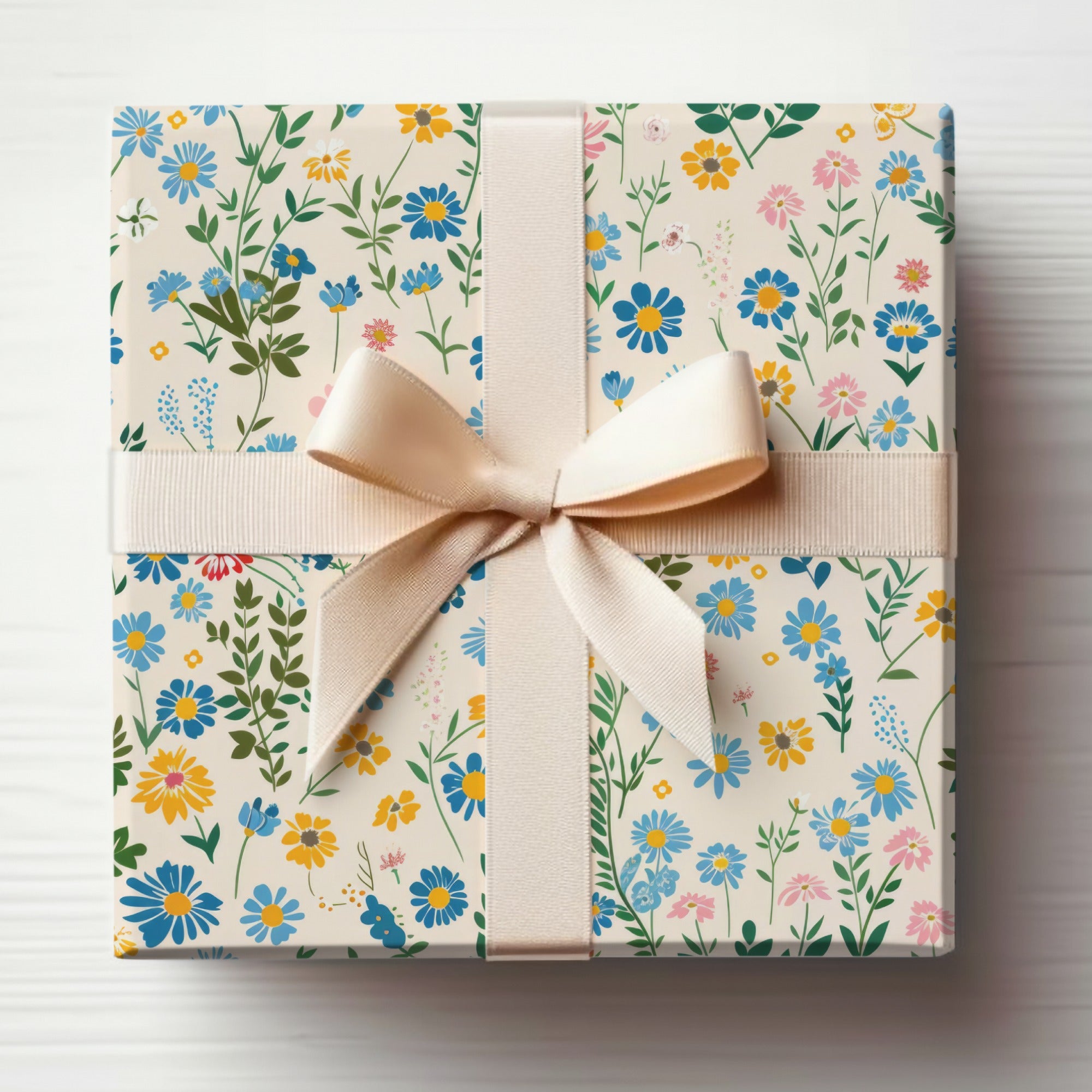 Tiny Seamless Wildflower Field Spring Wildflowers Pattern For Commercial Use
