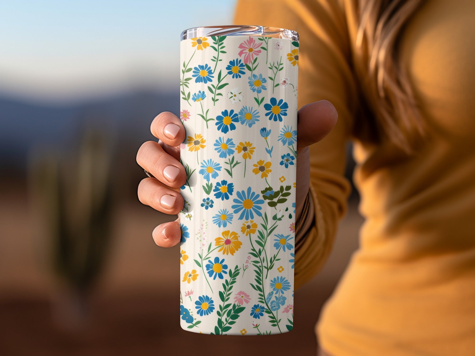 Tiny Seamless Wildflower Field Spring Wildflowers Pattern For Commercial Use