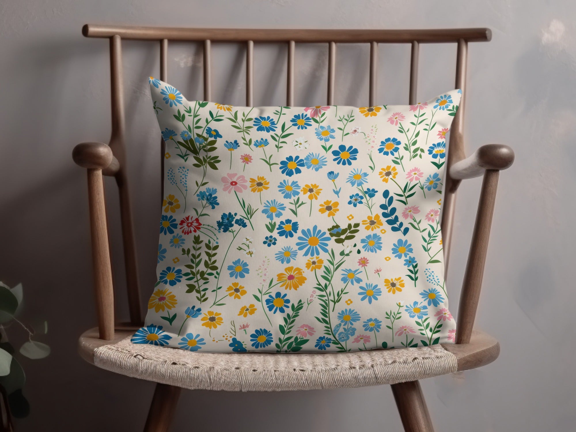 Tiny Seamless Wildflower Field Spring Wildflowers Pattern For Commercial Use