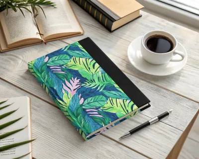 Tropical Leaves Pattern, Digital Seamless Design, Jungle Botanical Print, Greenery Image Download, Two Scale JPEG Files, 12x12 Inches