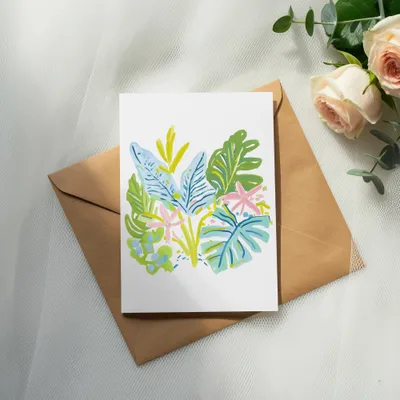 Tropical Leaves PNG SVG Sublimation File | Vibrant Botanical Digital Art Print | Summer Floral Graphic Clipart SVG