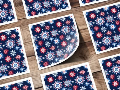 USA Seamless Pattern Digital, 4th of July Patriotic Fabric Design, Red White Blue Festive, Repeating Stars for Crafts, Printable Texture