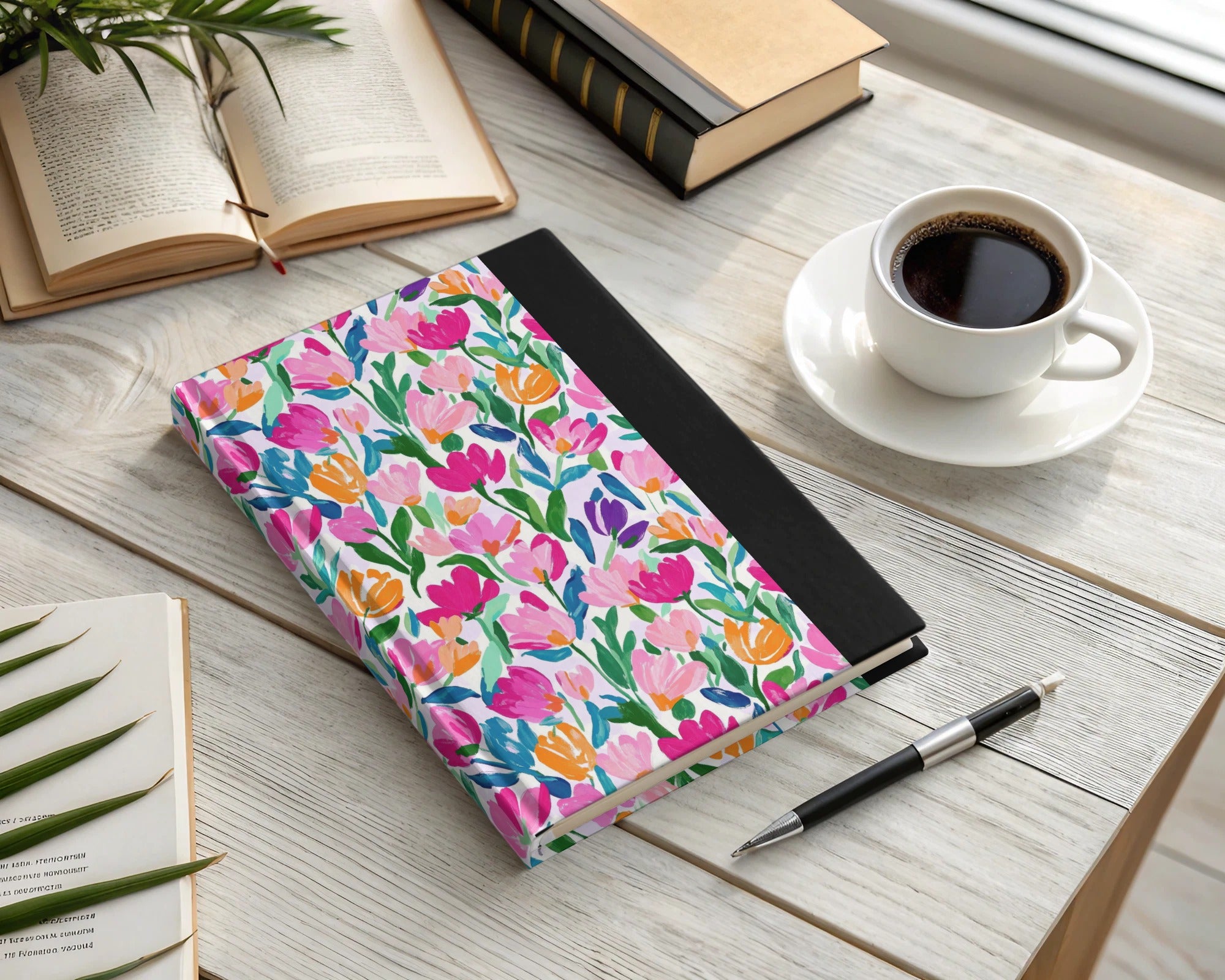 Vibrant Floral Pattern Digital Download, Abstract Painterly Flower Seamless File, Colorful Spring Summer Botanical Print, Bright Blooms Art