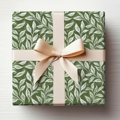 Vibrant Kelly Green Leaf Print