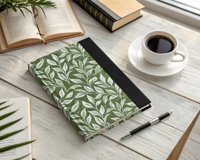 Vibrant Kelly Green Leaf Print