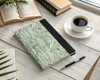 Vibrant Kelly Green Leaf Print Botanical Repeat