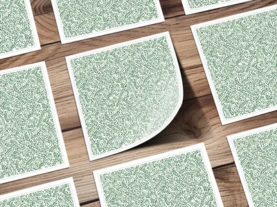 Vibrant Kelly Green Leaf Print Organic Vine Repeat Pattern