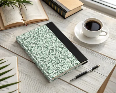 Vibrant Kelly Green Leaf Print Organic Vine Repeat Pattern