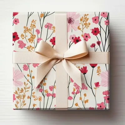 Vibrant Pink Red Floral Seamless Pattern Digital, Botanical Wildflower Background, Spring Summer Scrapbook Paper, Instant Download