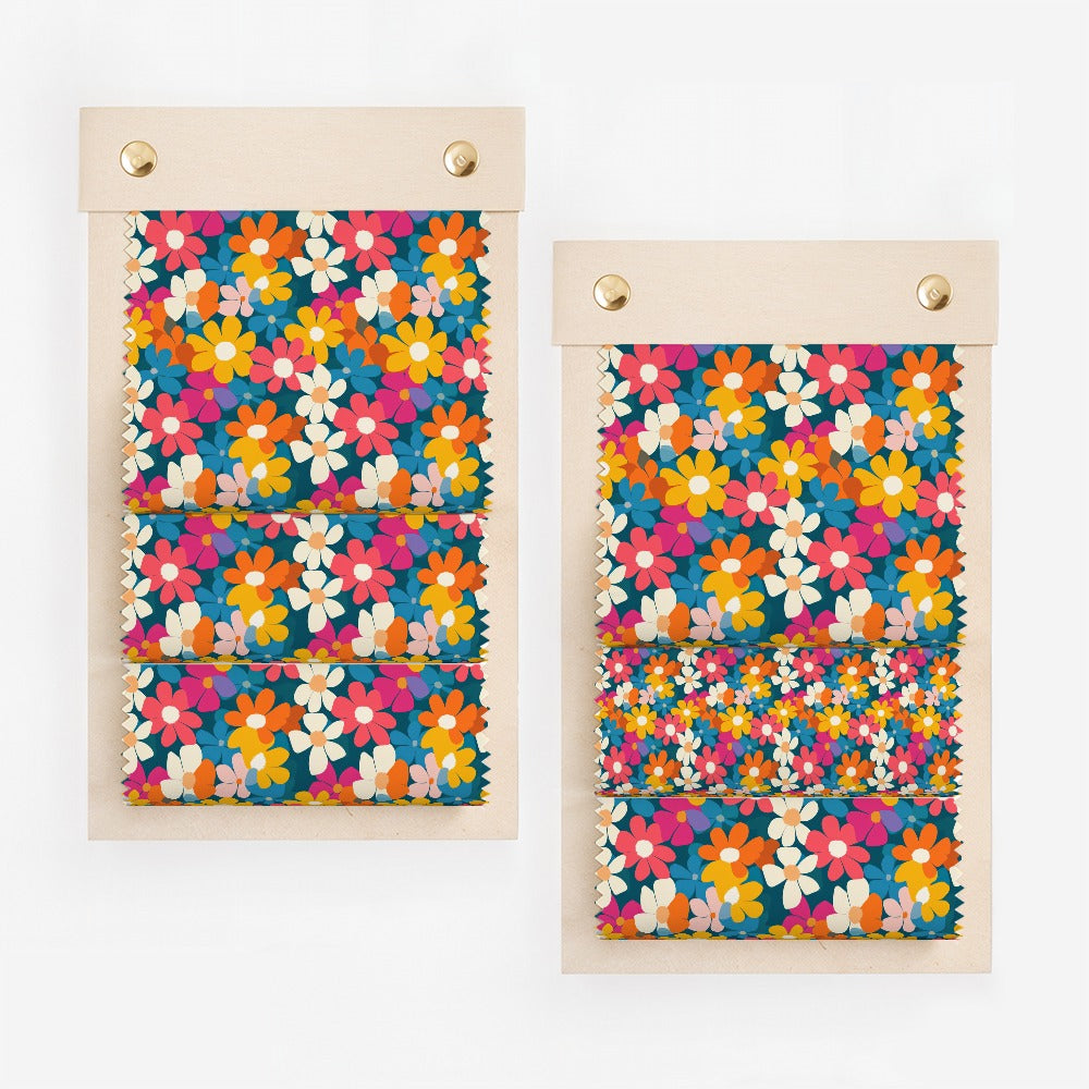 Vibrant Retro Flower Digital Paper, Seamless Floral Pattern Download, Groovy Daisy Print, Colorful Bloom Artwork, Instant Downloadable