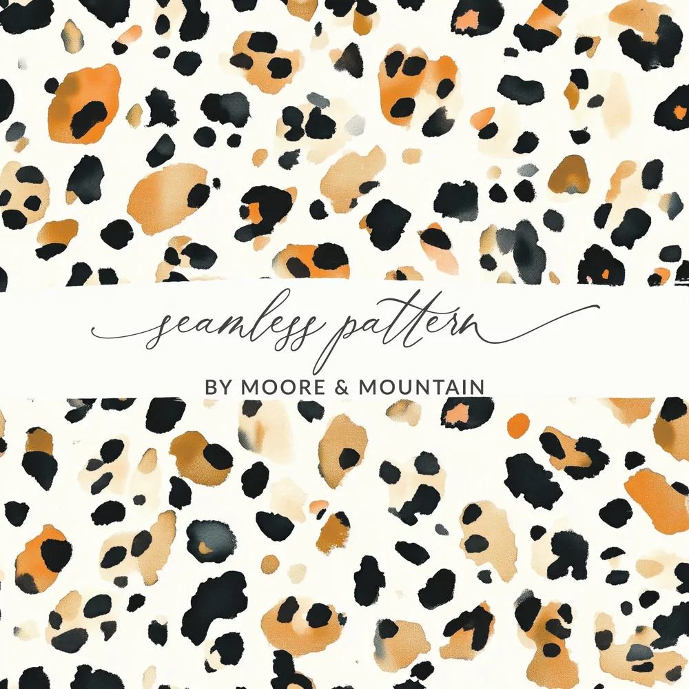 Watercolor Animal Print, Leopard Skin Digital Paper, Seamless Cheetah Pattern, Digital Download for Sublimation, Fabric Design (139 chars)
