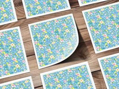 Watercolor Floral Digital Paper, Pastel Flower Pattern, Seamless Floral Design, Fabric Design, Scrapbook Paper, Digital Download