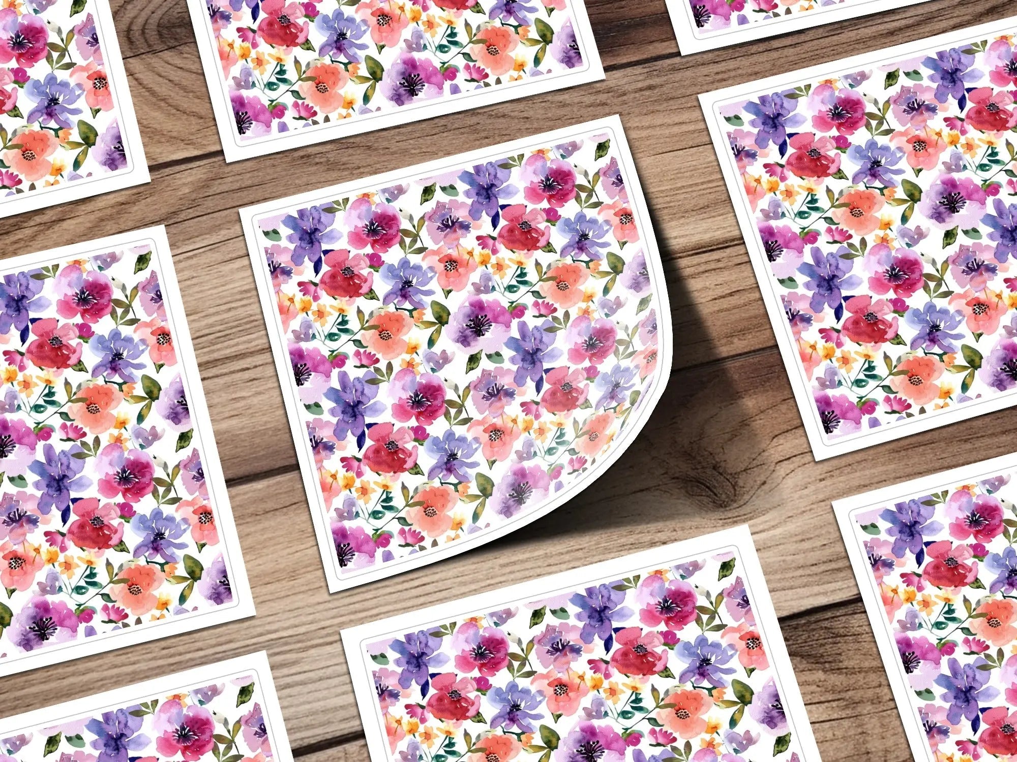 Watercolor Floral Pattern Digital, Seamless Flower Design, Watercolor Flower Pattern, JPEG Files, Printable Floral, Digital Download