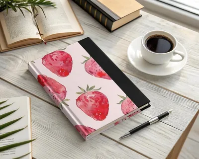 Watercolor Strawberry Pattern Digital, Seamless Repeat, Fruit Print, Fabric Design, Commercial Use, Summer Pattern, Kitchen Art (Digital)