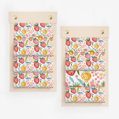 Watercolor Strawberry Seamless Pattern Digital Paper, Hand-painted Fruity Summer Fruit Design, Cute Berry Background File