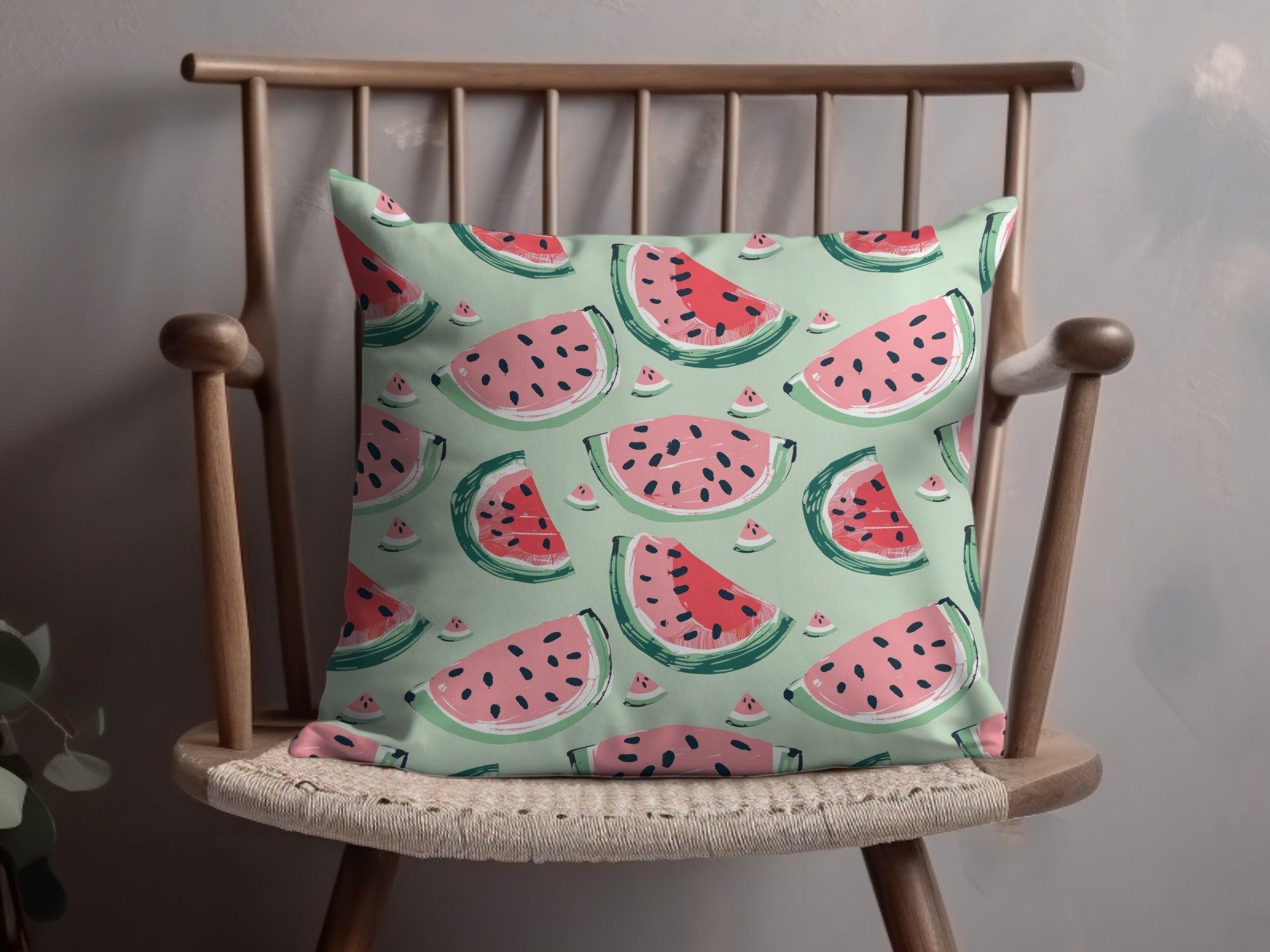 Watermelon Pattern Digital, Seamless Tileable Summer Design, Fruit JPEG for Fabric, Scrapbooking, Background, Digital Paper Download