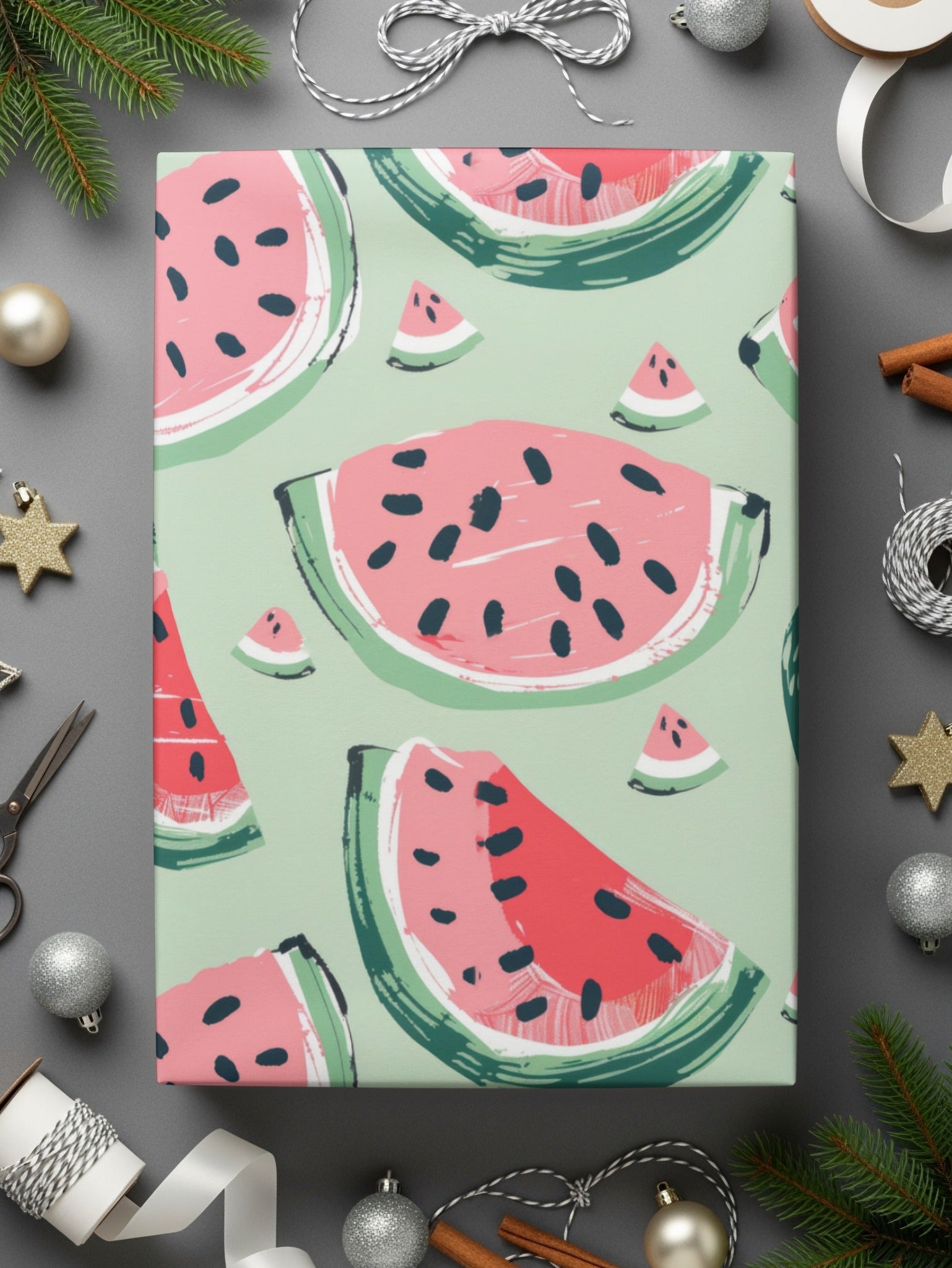 Watermelon Pattern Digital, Seamless Tileable Summer Design, Fruit JPEG for Fabric, Scrapbooking, Background, Digital Paper Download