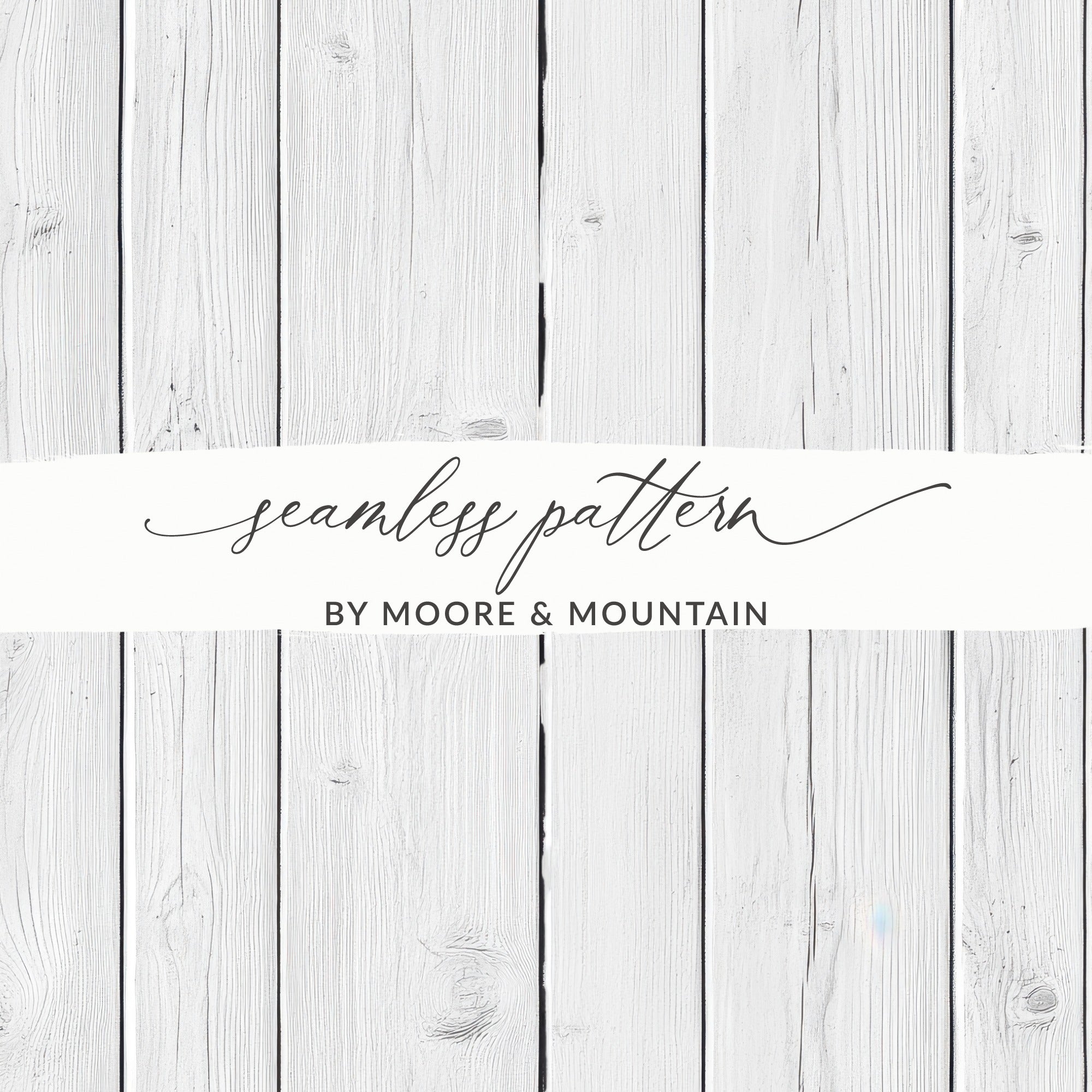 White Painted Wood Planks Seamless Background Digital
