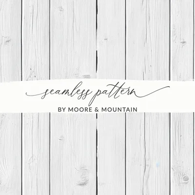 White Painted Wood Planks Seamless Background Digital