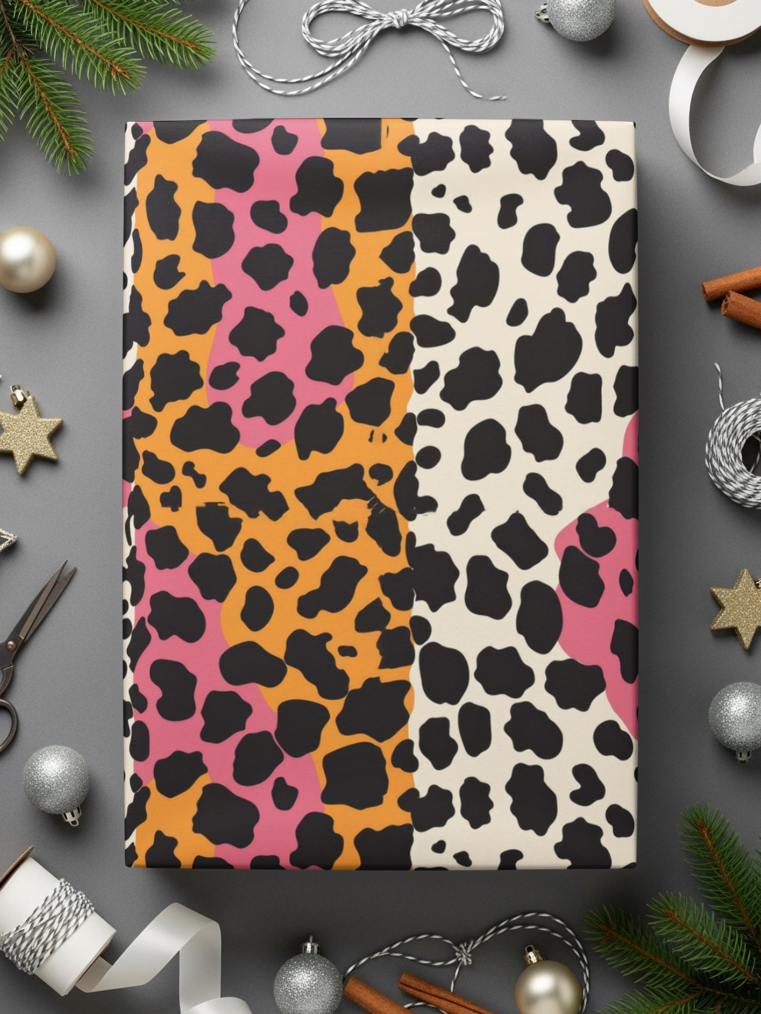 Wild Leopard Spots in Blush and Yellow Seamless Animal Print