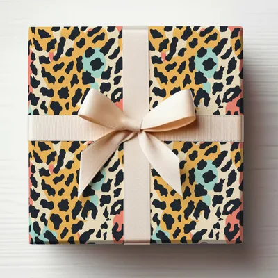 Wild Leopard Spots Modern Animal Print Background Digital