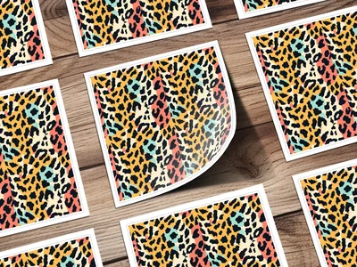 Wild Leopard Spots Modern Animal Print Background Digital