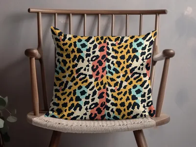 Wild Leopard Spots Modern Animal Print Background Digital