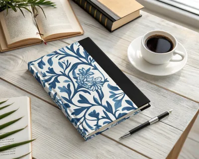 William Morris Blue Seamless Pattern Blue and White Digital
