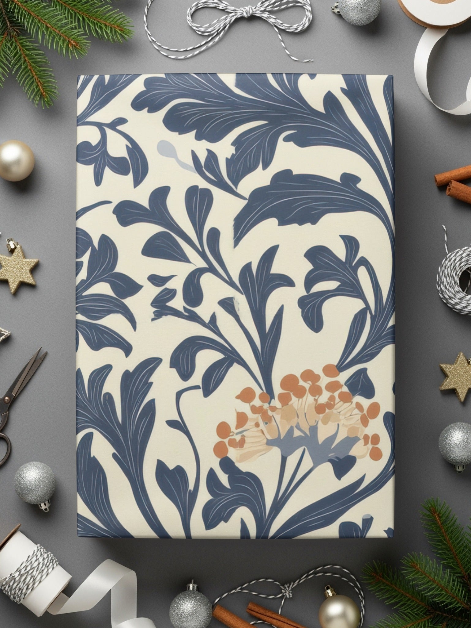 William Morris Seamless Vines Background Dark For Commercial Use