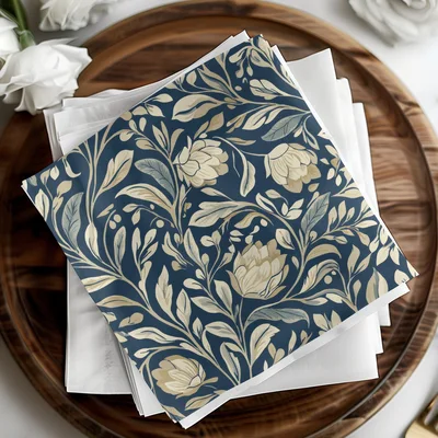 William Morris Vines Background Dark Floral Pattern Digital