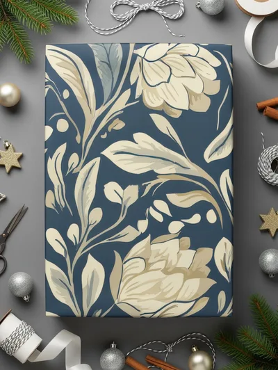 William Morris Vines Background Dark Floral Pattern Digital
