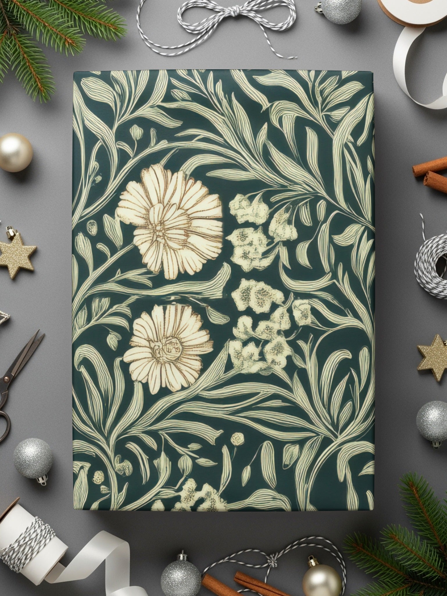 Willow Leaves William Morris Seamless Pattern Digital