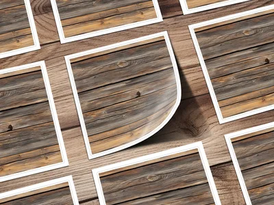 Wooden Horizontal Planks Aged Texture Seamless Digital