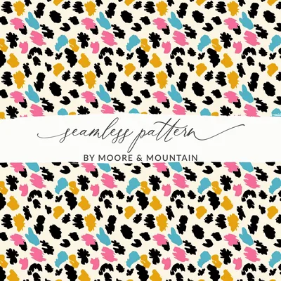 Yellow Black Modern Animal Print Background Digital