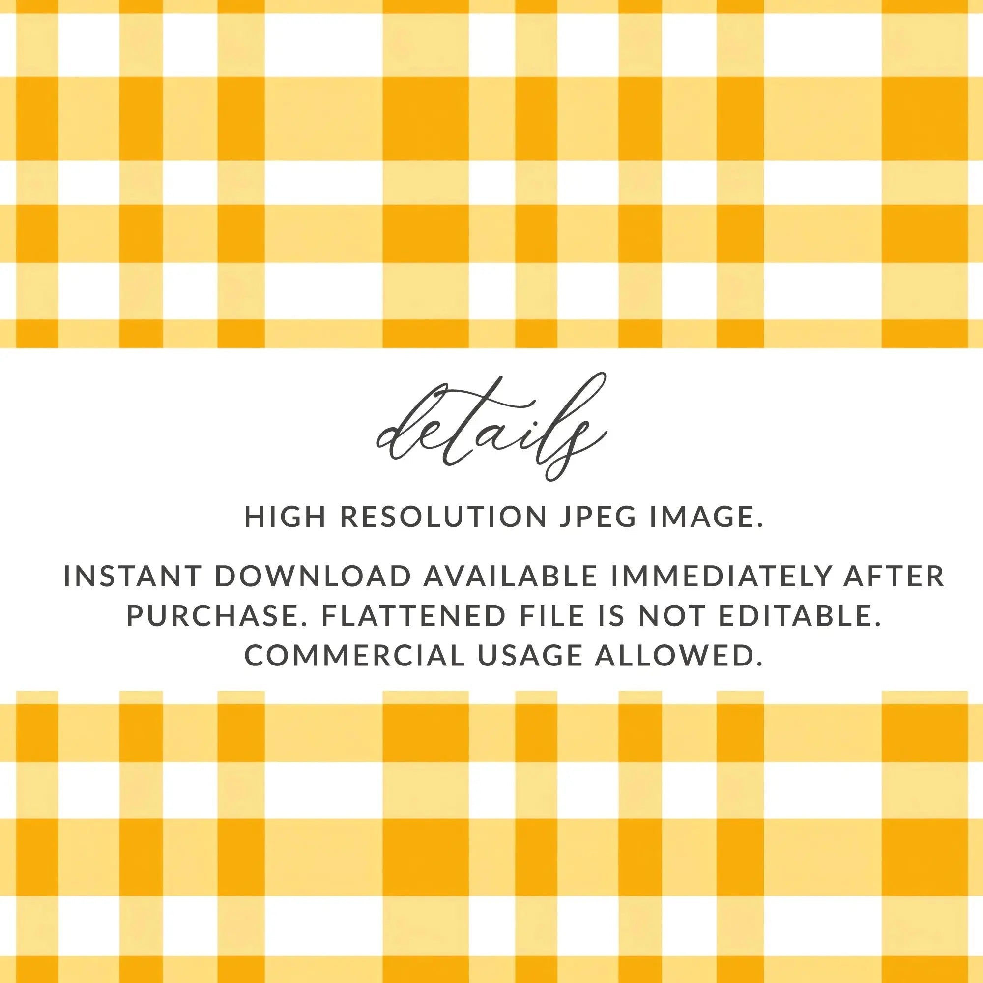 Yellow Gingham Digital Paper, Seamless Checkered Pattern, Fabric Texture, 12x12 JPEG, Scrapbooking Paper, Commercial Use