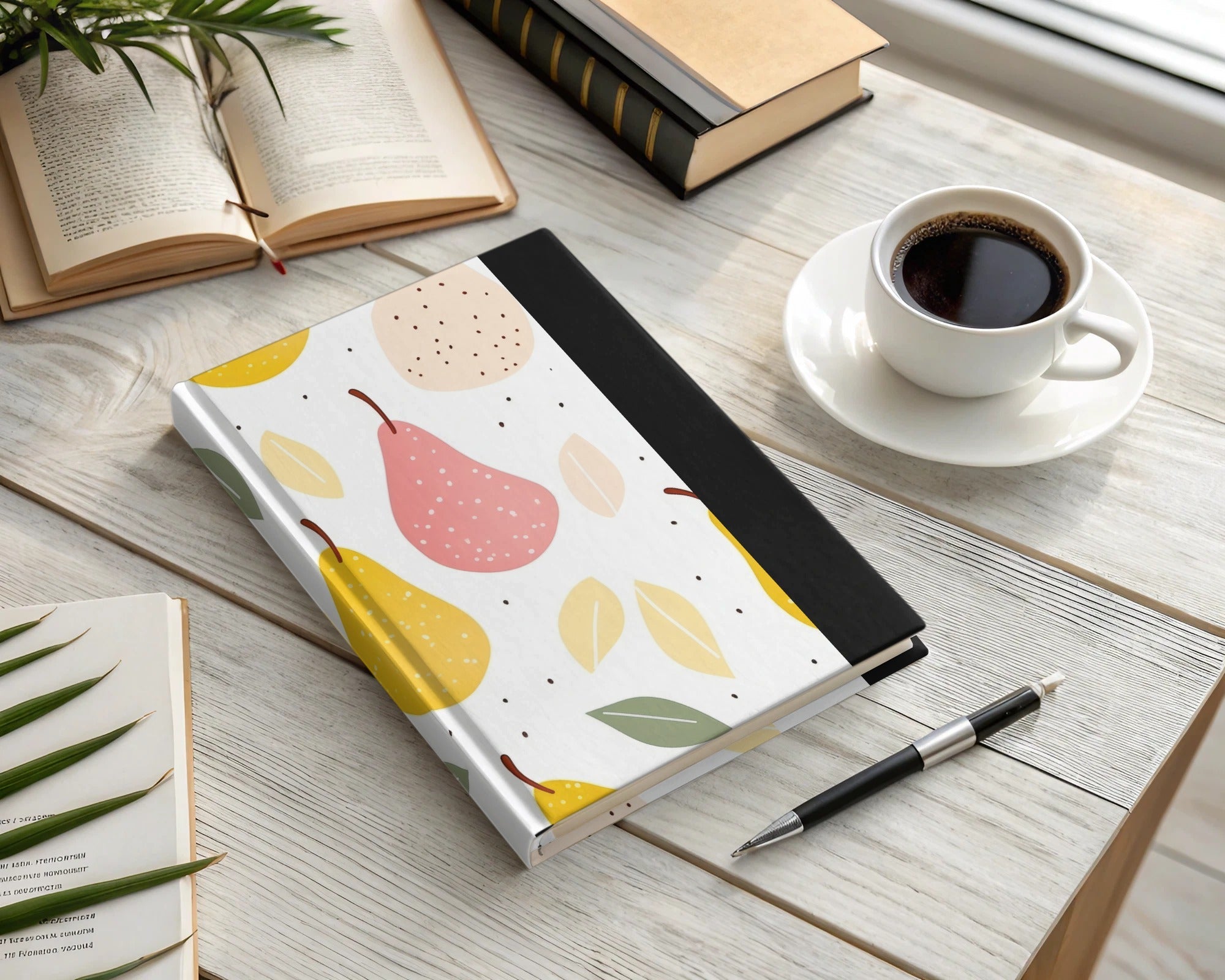 Yellow Pink Neutral Pear Pattern Spring and Summer Season Digital