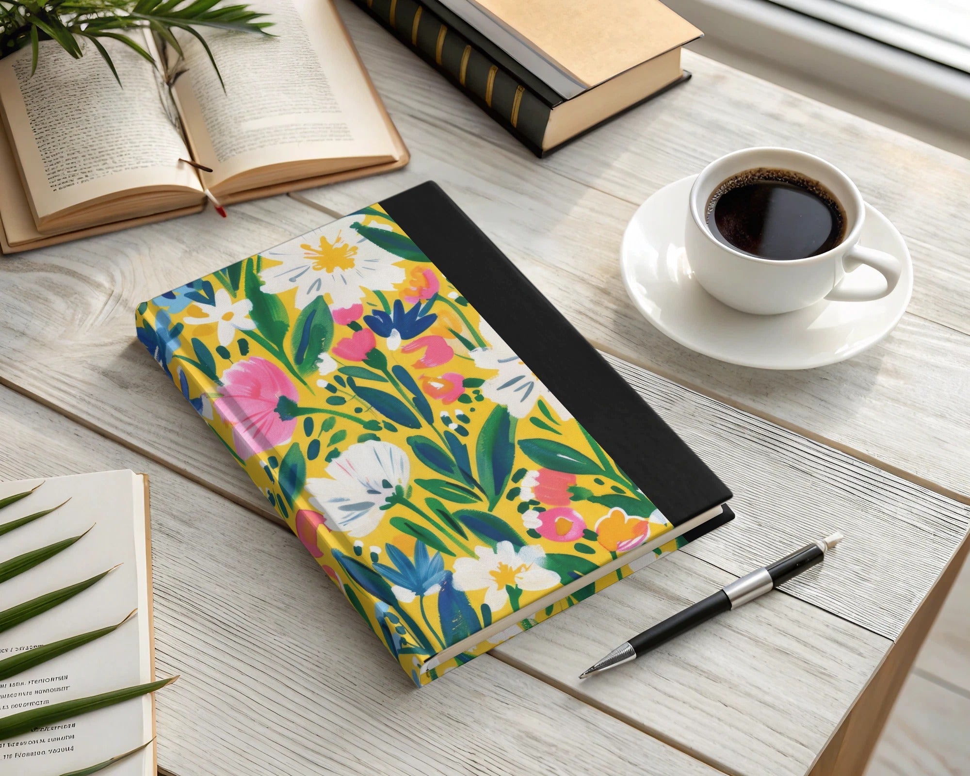 Yellow Spring Impressionistic Floral Spring Pattern Digital